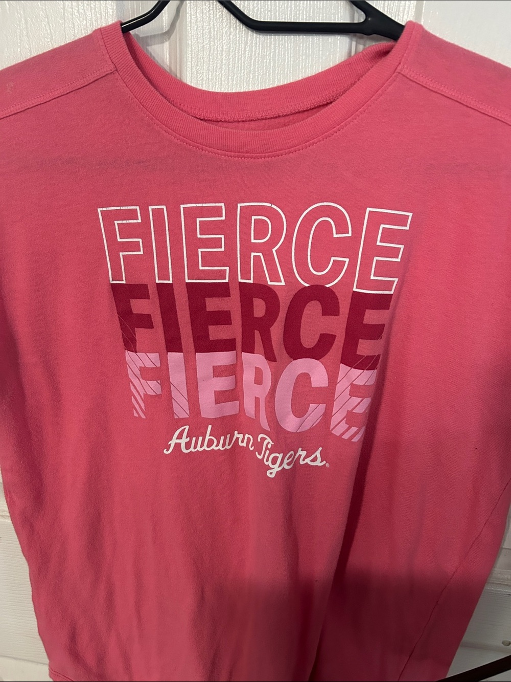 Under Armour Pink Auburn Tigers "Fierce" Graphic Sweatshirt